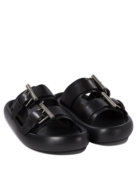 ALEXANDER MCQUEEN Double Buckle Slip-On Sandals for Men