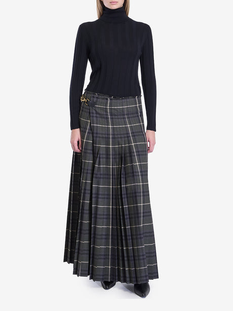 BURBERRY Women's High-Waisted Kilt Skirt