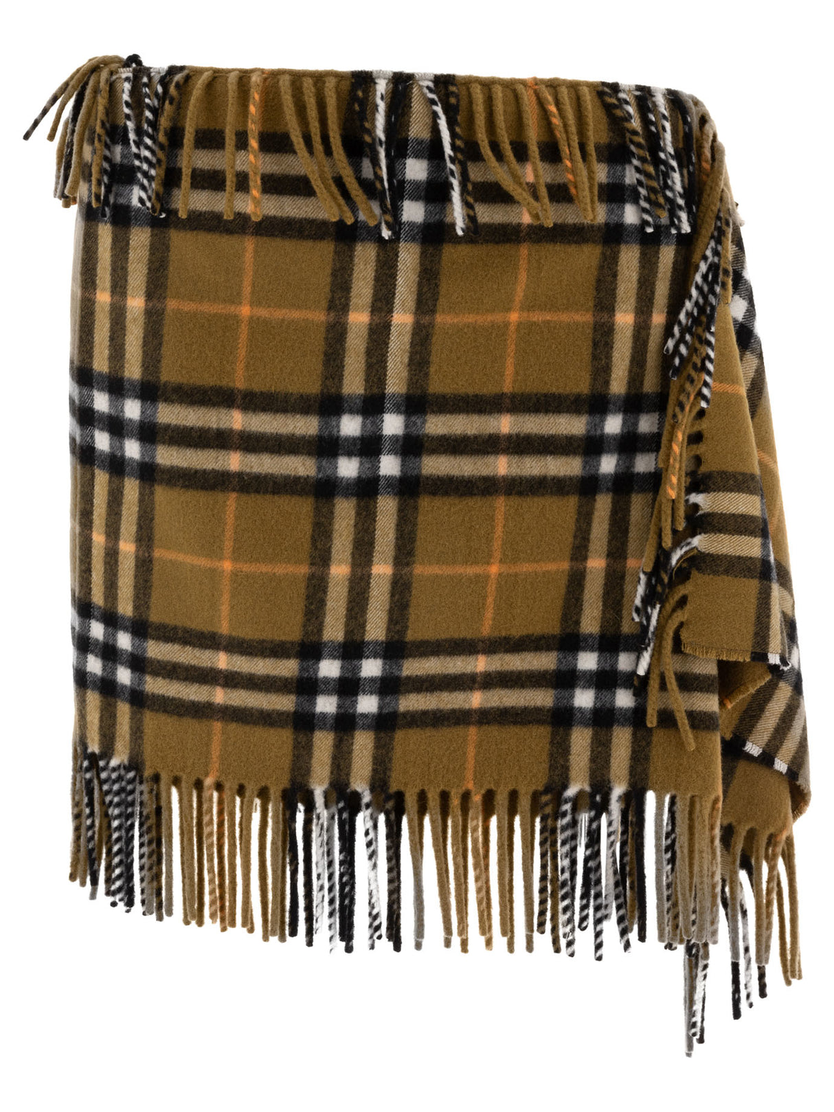 BURBERRY Classic Wool Cashmere Wrap Skirt