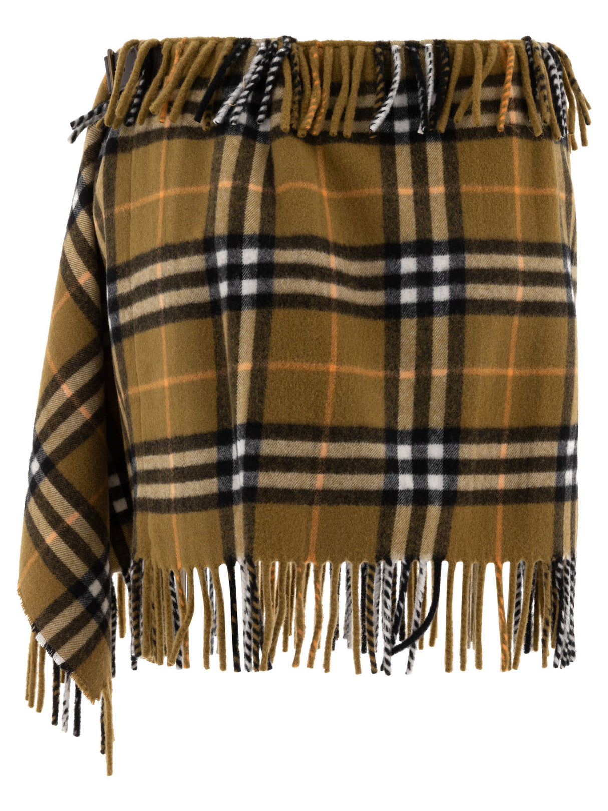 BURBERRY Classic Wool Cashmere Wrap Skirt