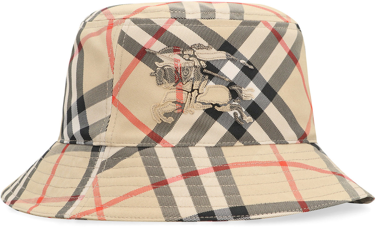 BURBERRY Stylish Bucket Hat in Classic Check Motif