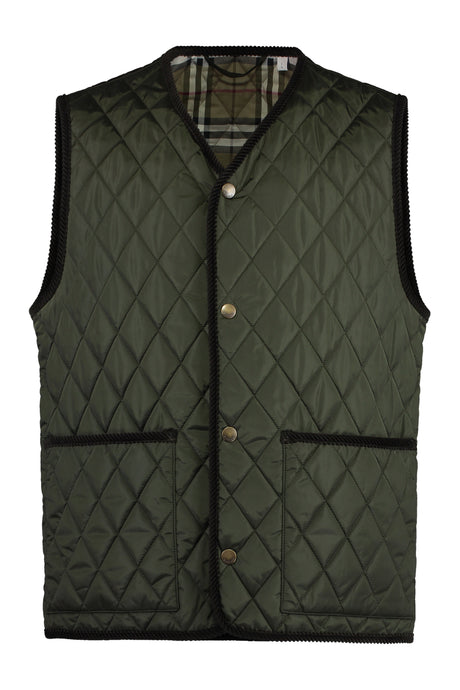 BURBERRY Full Zip Down Vest