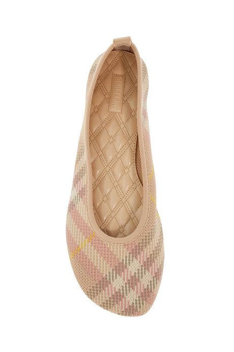 BURBERRY Classic Check Ballerinas with Rubber Sole