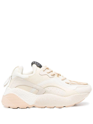 STELLA MCCARTNEY Eco-Friendly Low Trainers in White and Powder for Women (FW23)