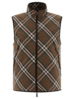 BURBERRY Slim Fit Nylon Vest Jacket for Men