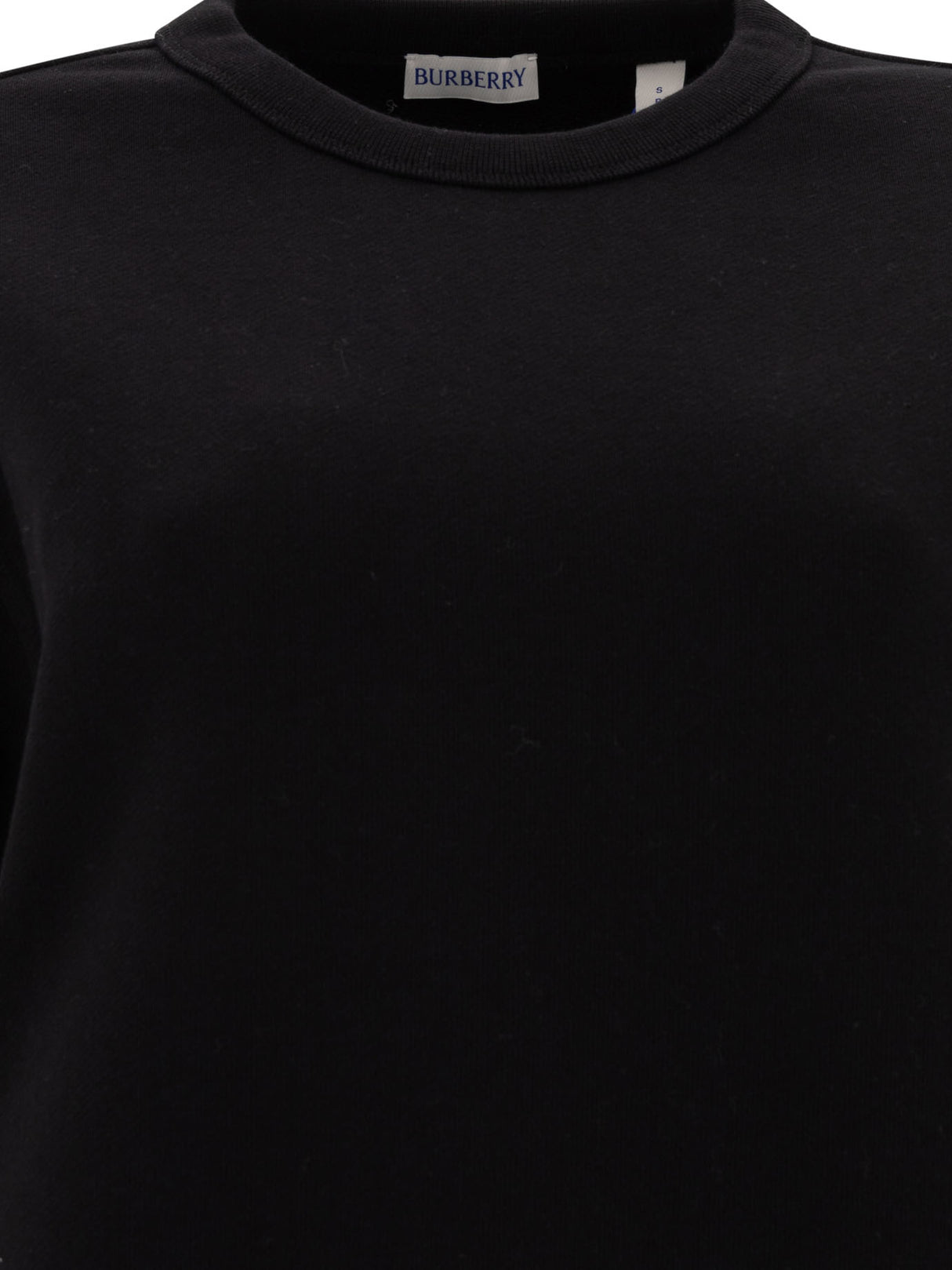 BURBERRY Essential Black Sweatshirt for Women - SS25 Collection