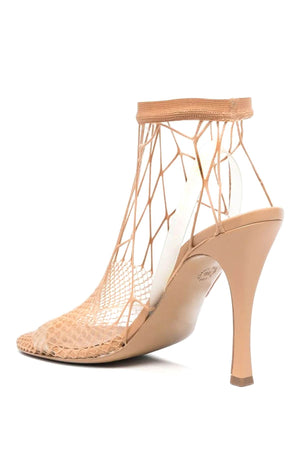 STELLA MCCARTNEY Mesh Pointed-Toe Sandals for Women