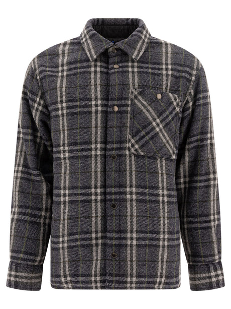 BURBERRY Checkered Design Wool Shirt for Men - SS25