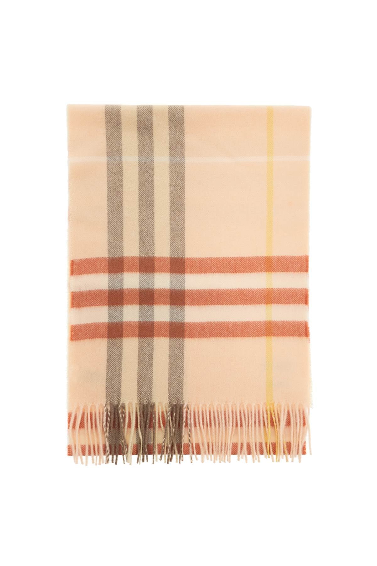 BURBERRY Giant Check Cashmere Scarf