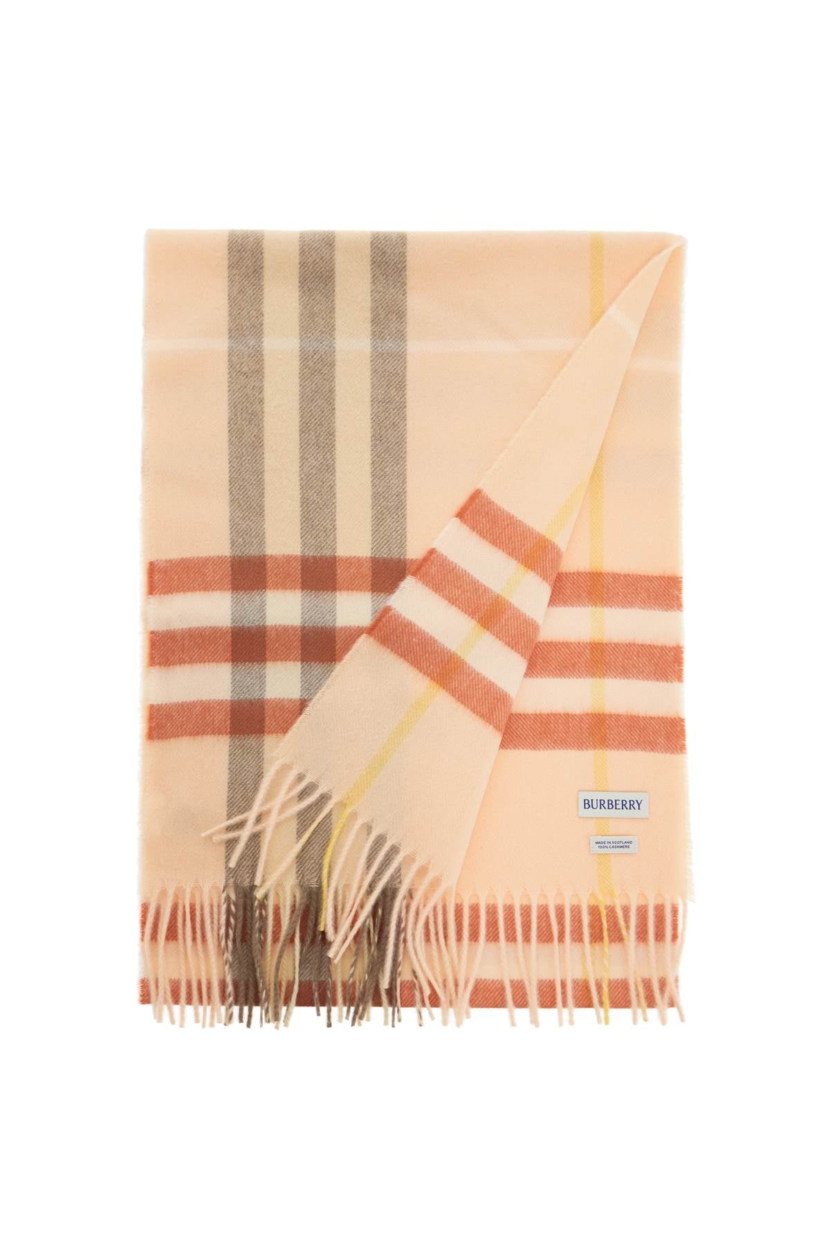 BURBERRY Giant Check Cashmere Scarf