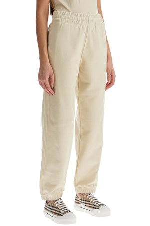 BURBERRY High-Waisted Joggers with Logo Patch - Size S