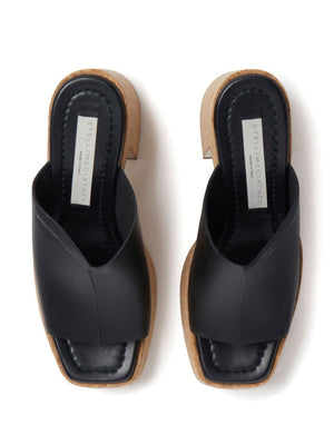 STELLA MCCARTNEY 24SS Women's Black Sandals for the On-The-Go Fashionista