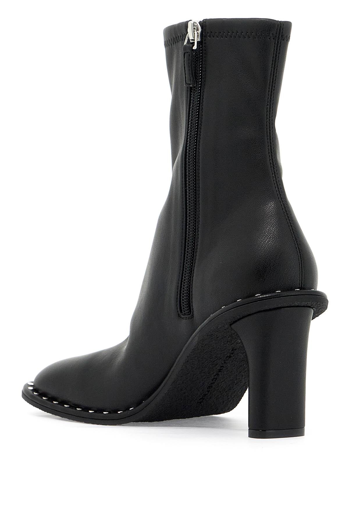 STELLA MCCARTNEY Chic Equestrian-Inspired Sock Ankle Boots with Ryder Heel