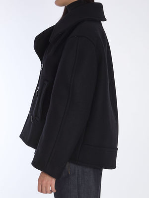 SAINT LAURENT Oversized Wool PEA Jacket