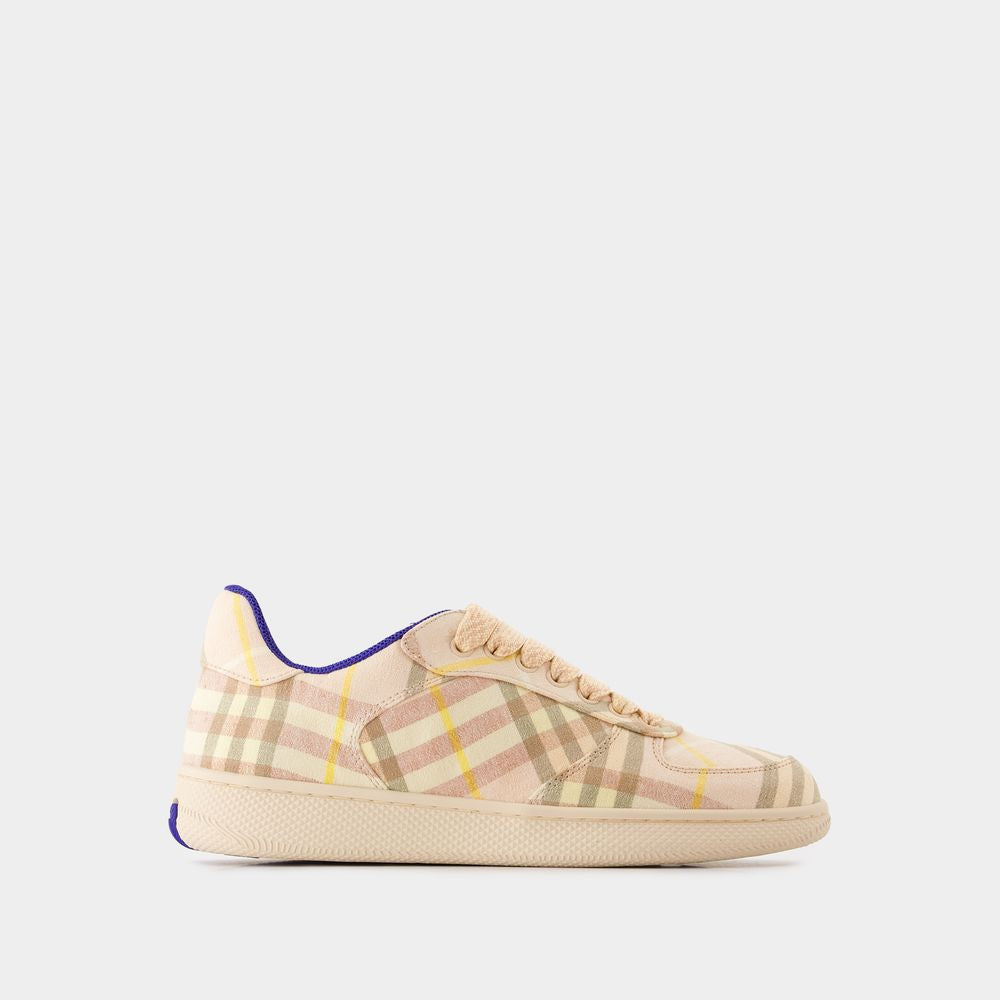 BURBERRY Check Pattern Terrace Sneakers