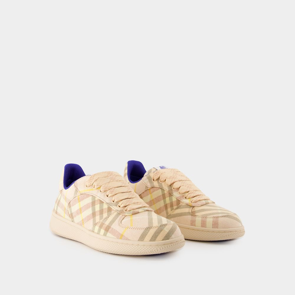 BURBERRY Check Pattern Terrace Sneakers