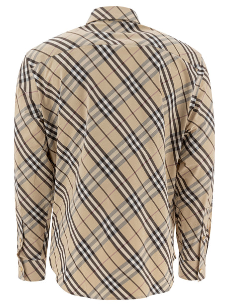 BURBERRY Checkered Design Shirt for Men - SS25 Collection