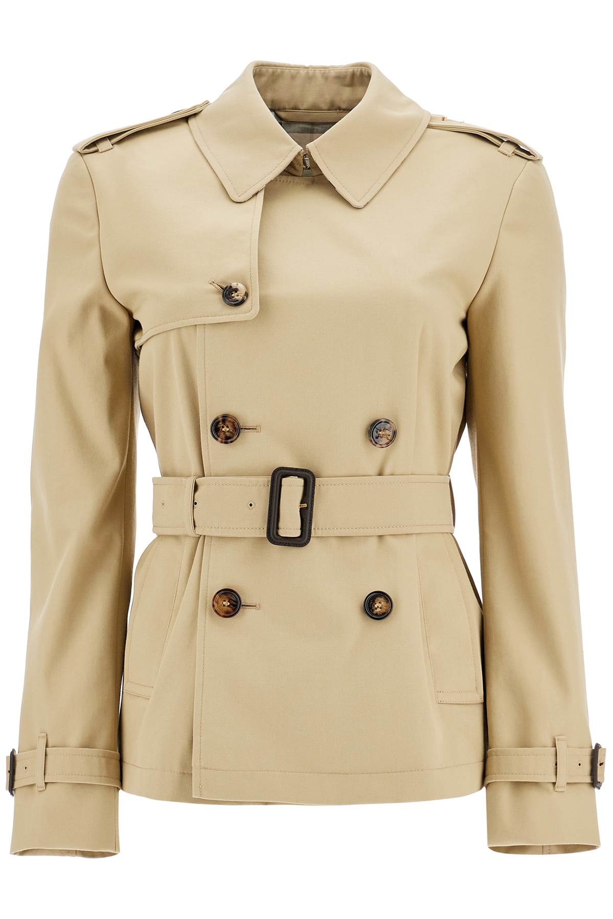 BURBERRY Women's Mini Trench Jacket with Belt