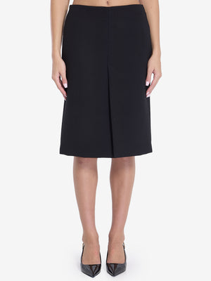 GUCCI Wool Pleated Mini Skirt