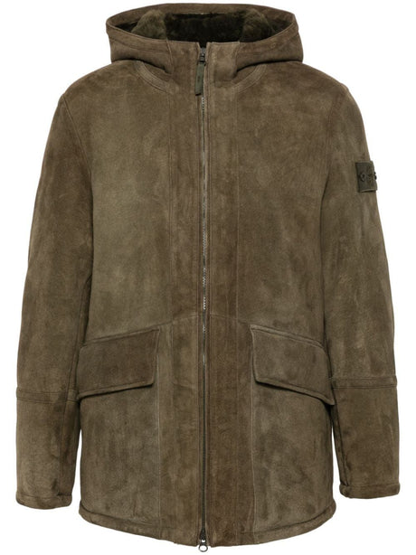 STONE ISLAND Lambskin Outerwear Coat for Men