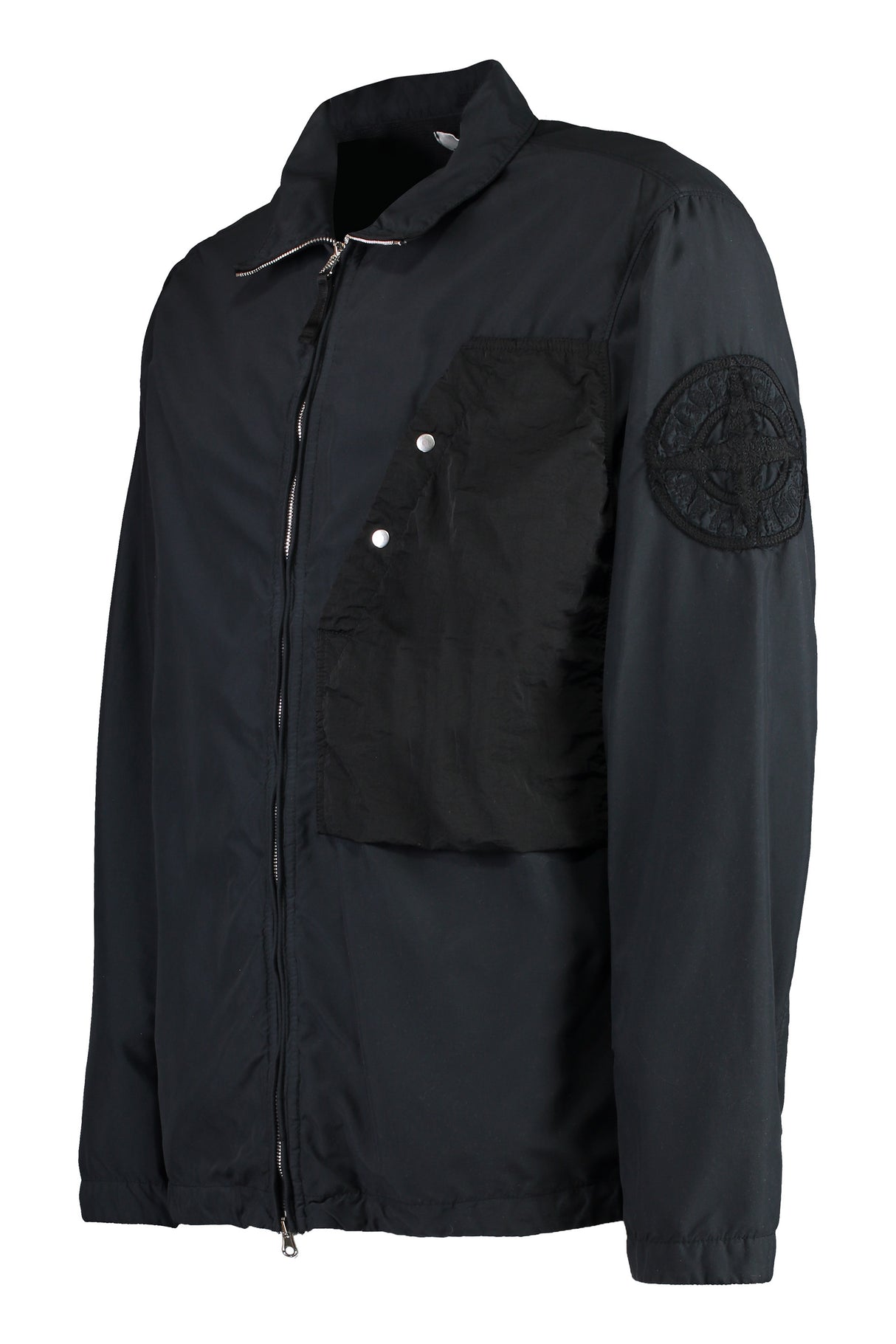 STONE ISLAND Men's Tech-Fabric Jacket with Adjustable Hem