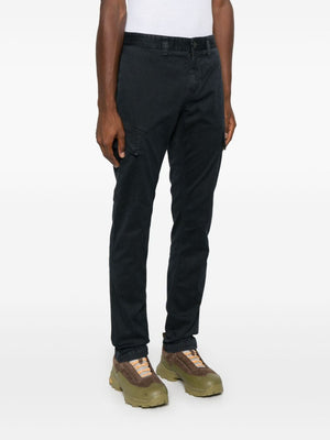 STONE ISLAND Navy Blue Skinny Trousels