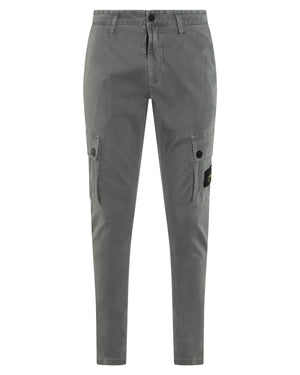 STONE ISLAND Contemporary Grey-Green Trousers