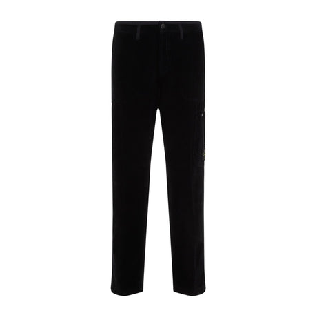 STONE ISLAND Classic Cotton Regular Fit Pants for Men - Fall/Winter 2024