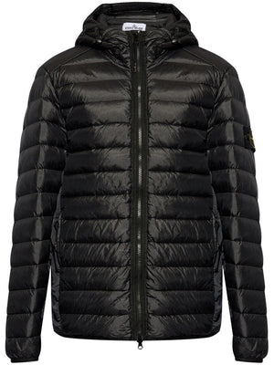 STONE ISLAND Compass Logo Hooded Down Jacket