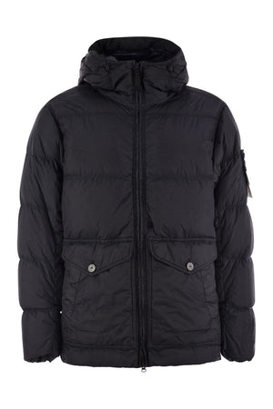 STONE ISLAND Luxury Performance Hooded Down Jacket