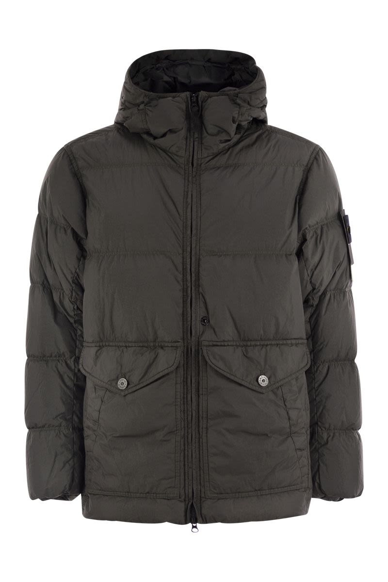 STONE ISLAND Luxury Performance Hooded Down Jacket