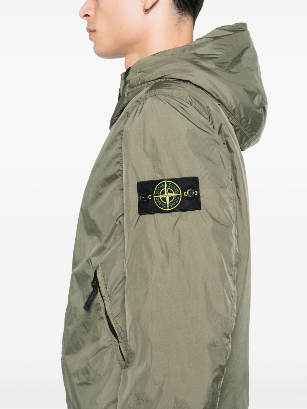 STONE ISLAND Men's Nylon Zipped Jacket for Fall/Winter 2024