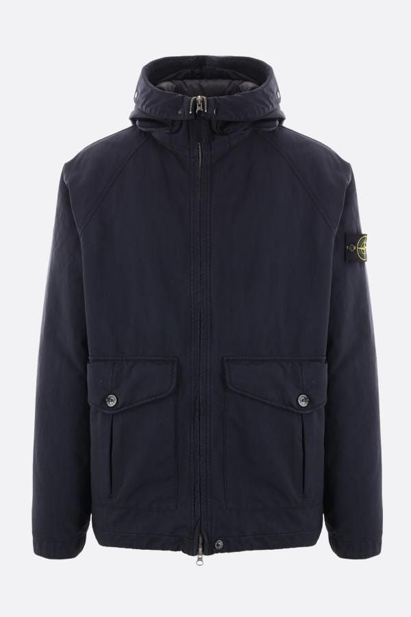 STONE ISLAND Navy Blue Tactical Winter Jacket