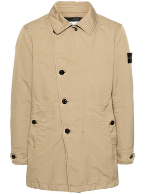 STONE ISLAND Men's Water-Resistant Trench Jacket - Thigh Length