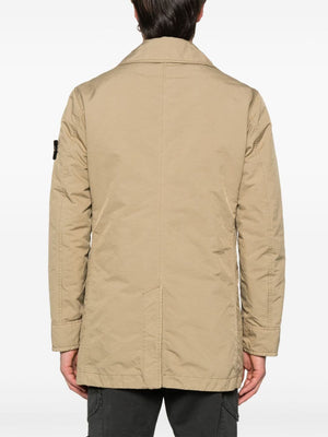 STONE ISLAND Men's Water-Resistant Trench Jacket - Thigh Length