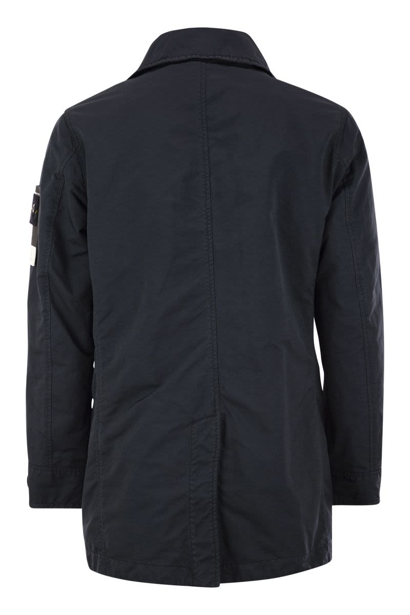 STONE ISLAND Mini Short Trench Jacket with Anti-Drip Treatment