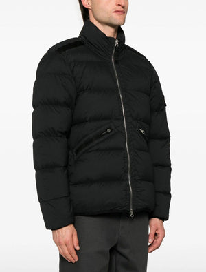 STONE ISLAND Seamless Black Nylon Down Jacket