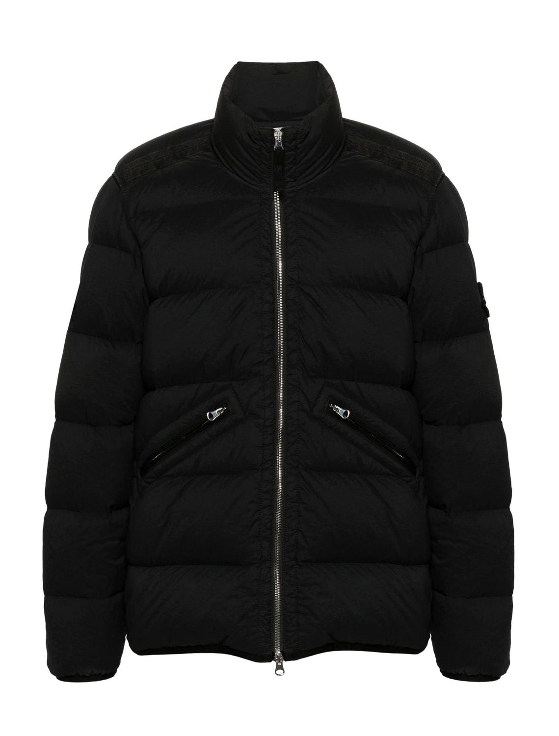 STONE ISLAND Seamless Black Nylon Down Jacket