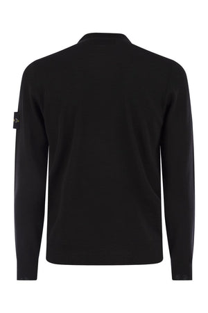 STONE ISLAND Elegant Crew-Neck Wool Sweater