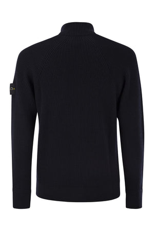 STONE ISLAND English Rib Cardigan - Regular Fit