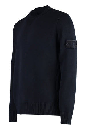 STONE ISLAND Luxury Virgin Wool Crew-Neck Sweater