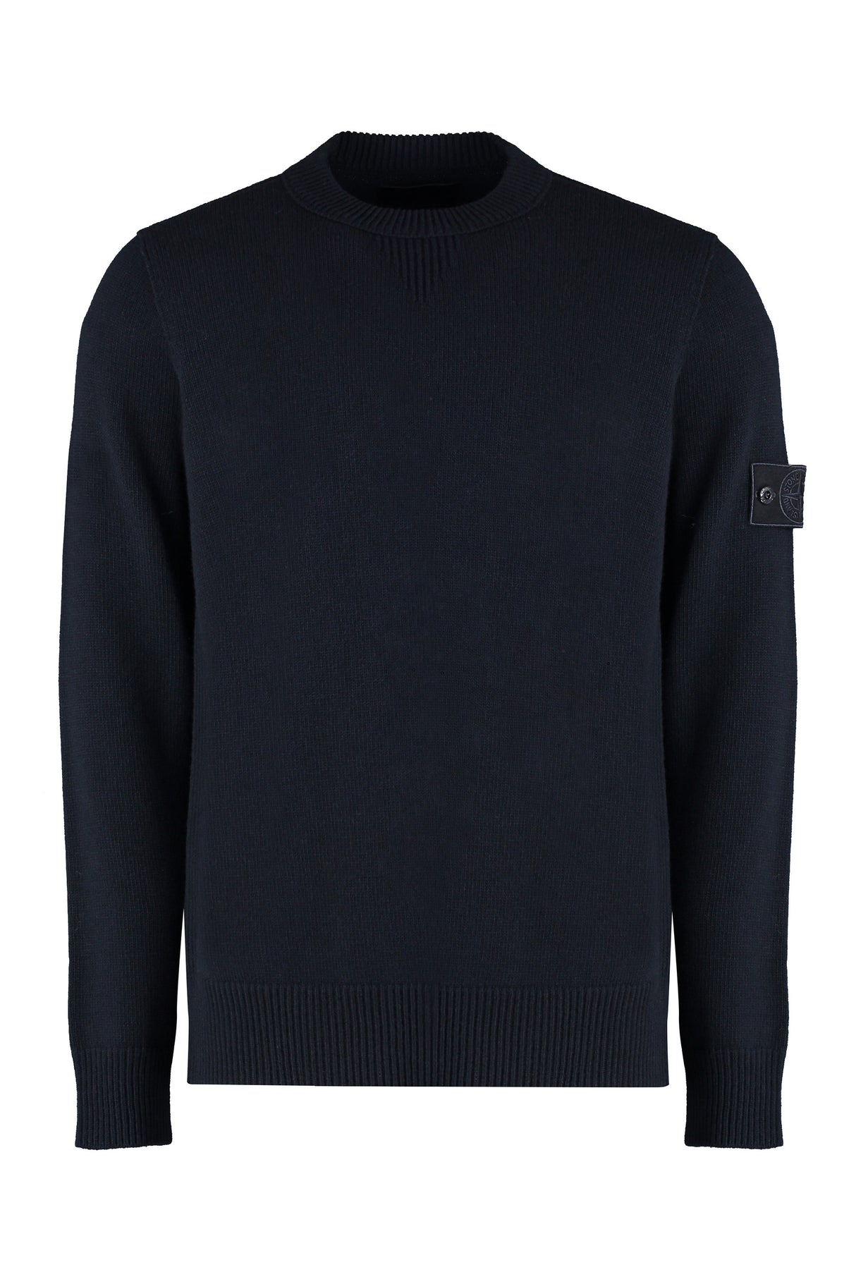 STONE ISLAND Luxury Virgin Wool Crew-Neck Sweater