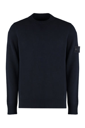 STONE ISLAND Luxury Virgin Wool Crew-Neck Sweater