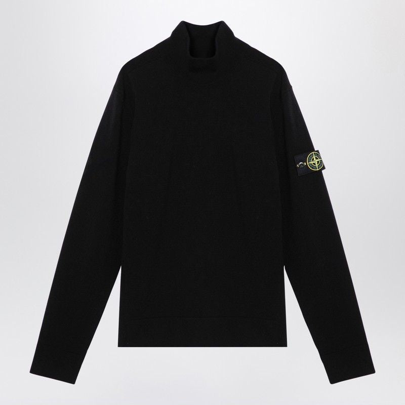 STONE ISLAND High Collar Wool-Blend Turtleneck Sweater for Men