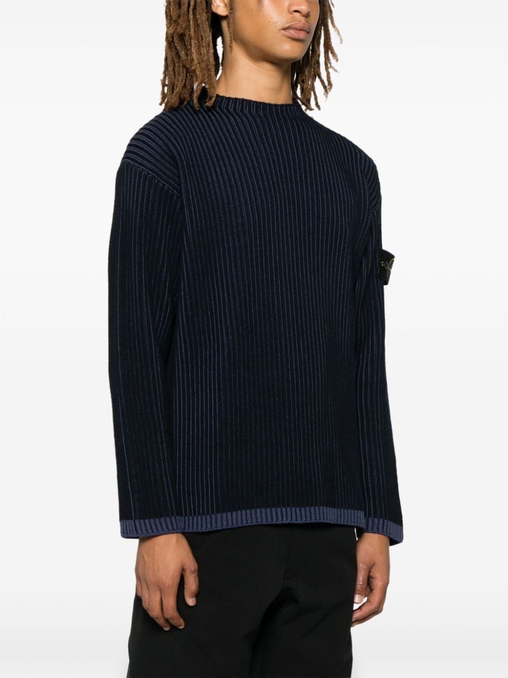 STONE ISLAND Classic Crew Neck Wool Jumper for Men