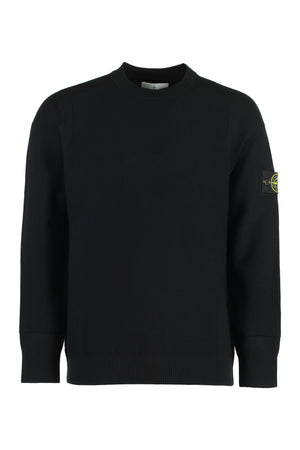 STONE ISLAND Wool-Blend Crew-Neck Sweater