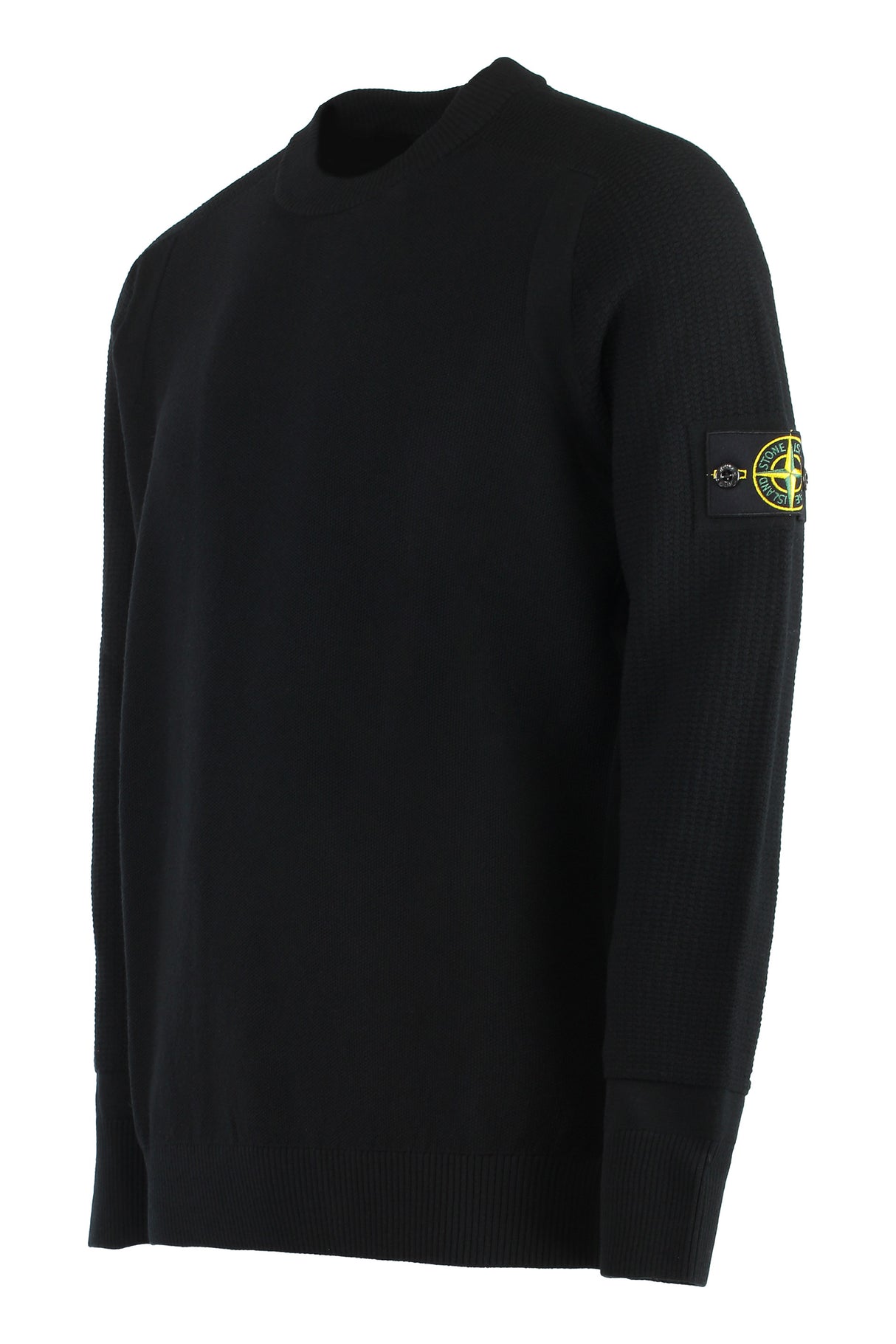 STONE ISLAND Wool-Blend Crew-Neck Sweater