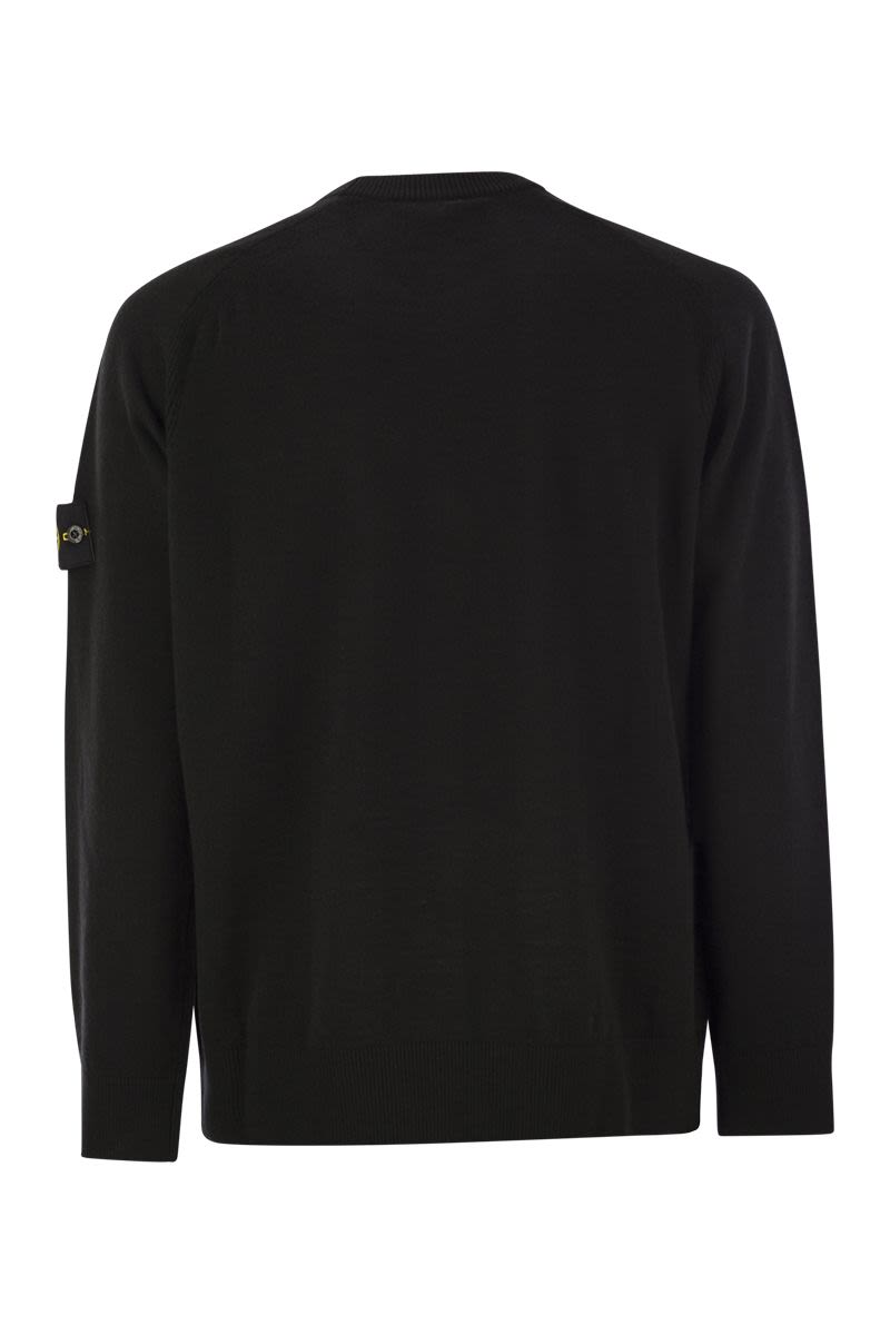 STONE ISLAND RWS-Certified Wool Crew-Neck Sweater for Men