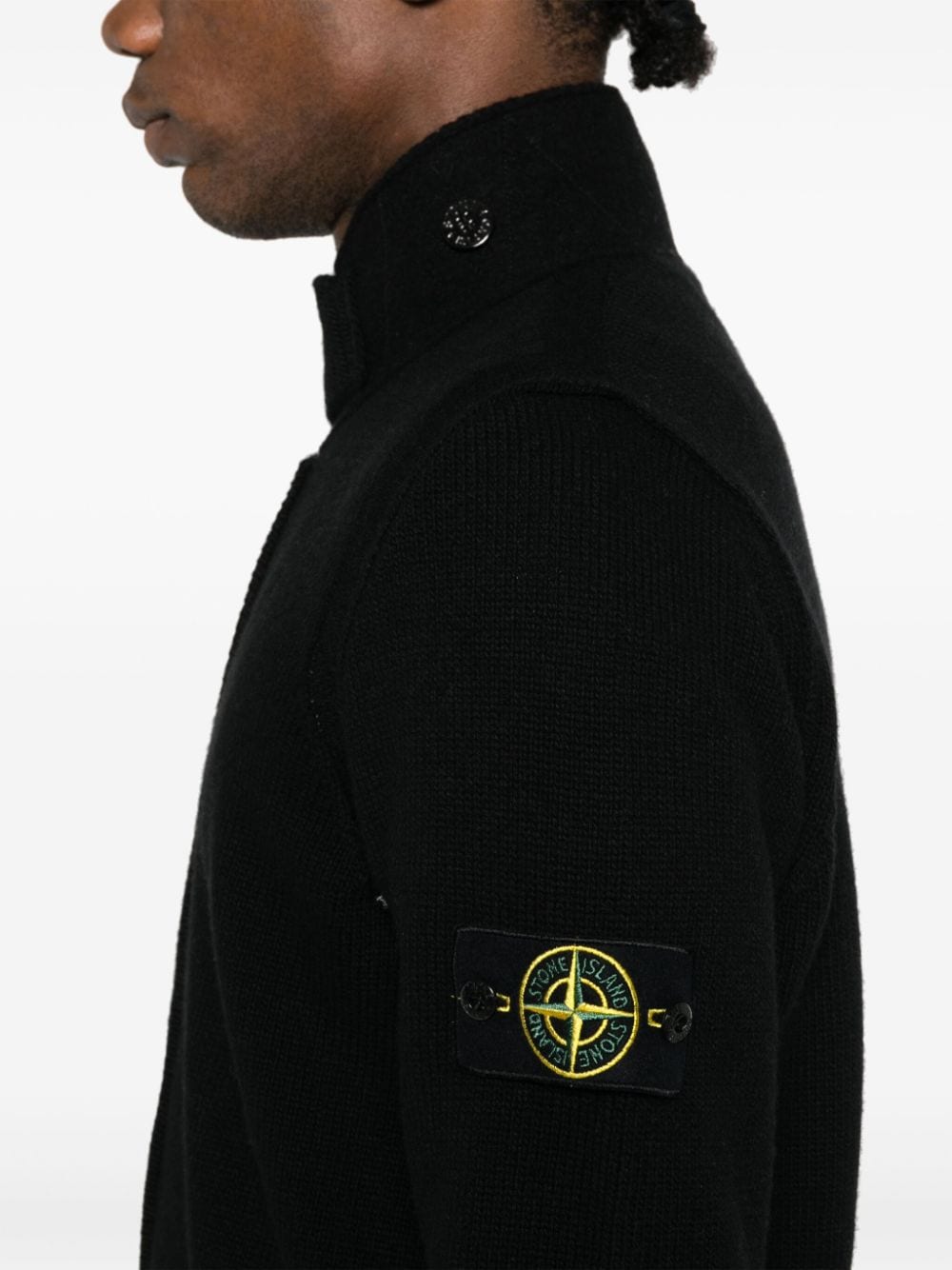 Áo khoác len dệt kim Stone Island