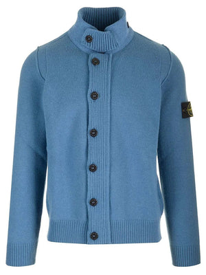 STONE ISLAND Button-Up Zipper Cardigan for Men